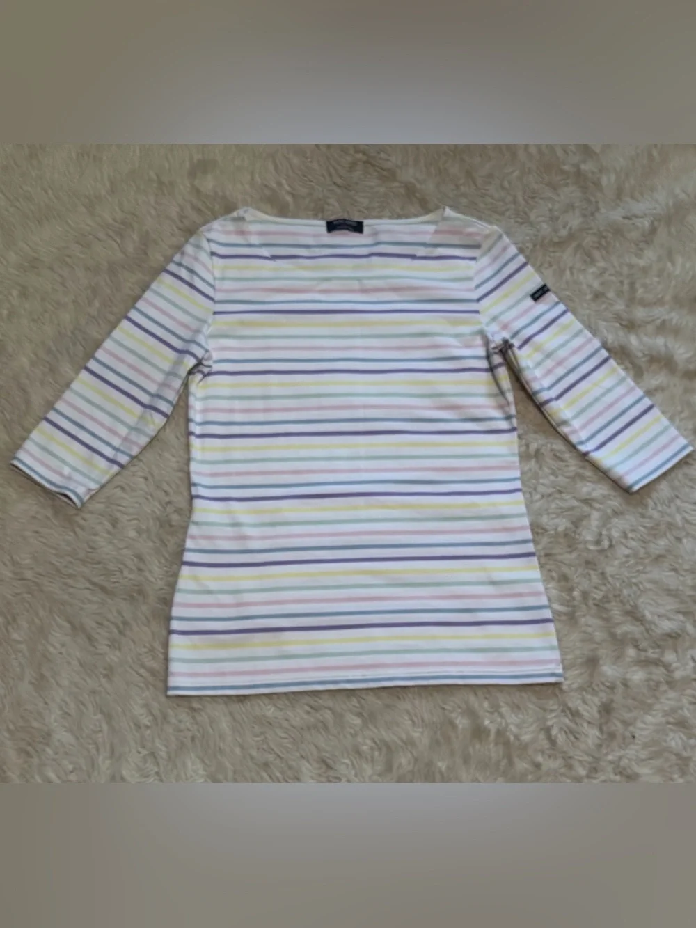 Saint James GARDE-COTE Multicolor Striped Anti-UV Top - Size 8